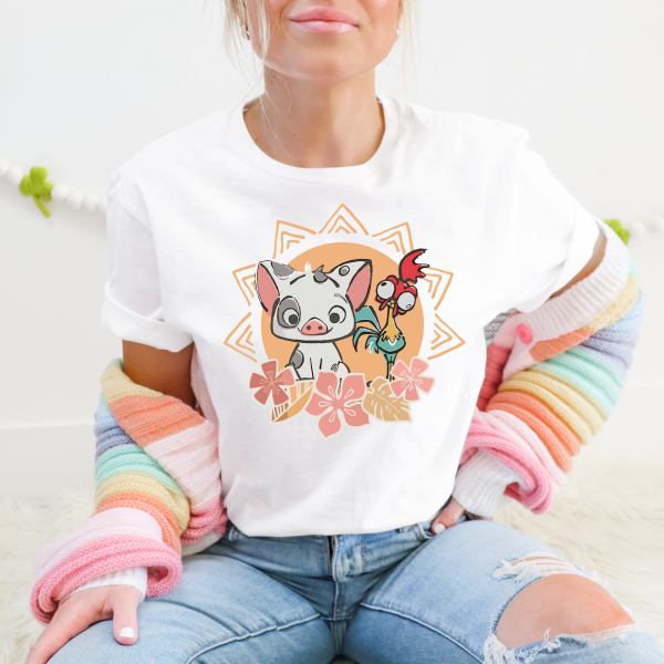 Retro Pua and Hei Hei Shirt