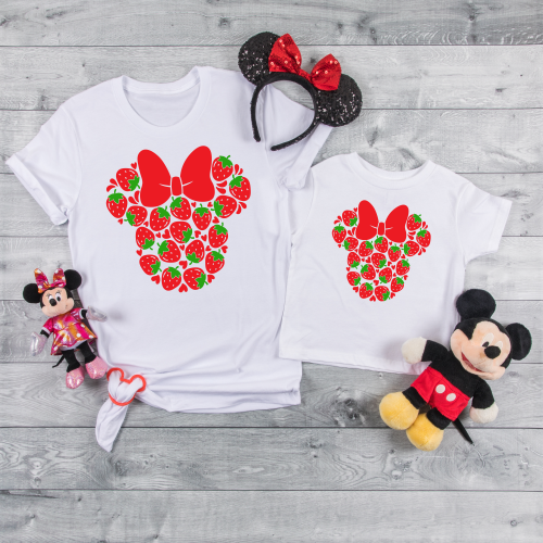 Strawberry Minnie Mouse Shirt-Toddler & Youth