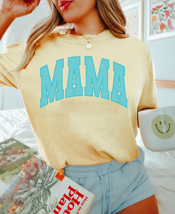 Mama Varsity Comfort Colors Shirt