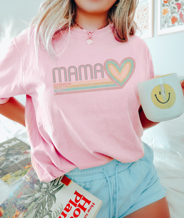 Mama Heart Comfort Colors Shirt