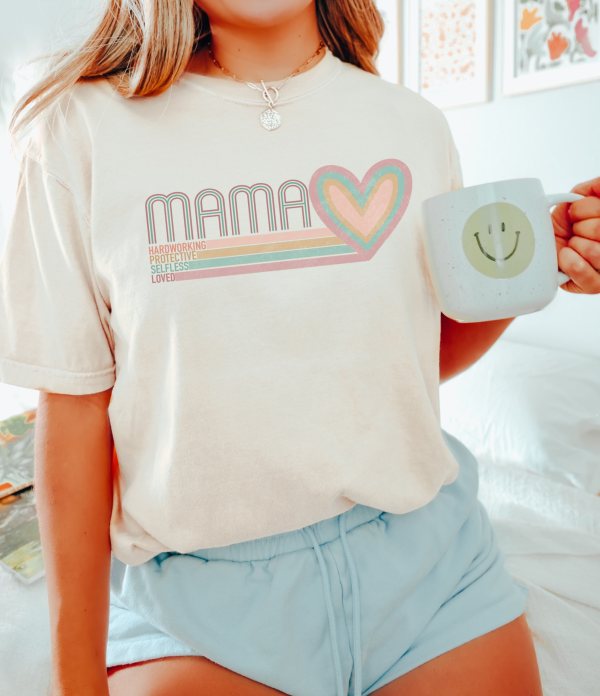 Mama Heart Comfort Colors Shirt