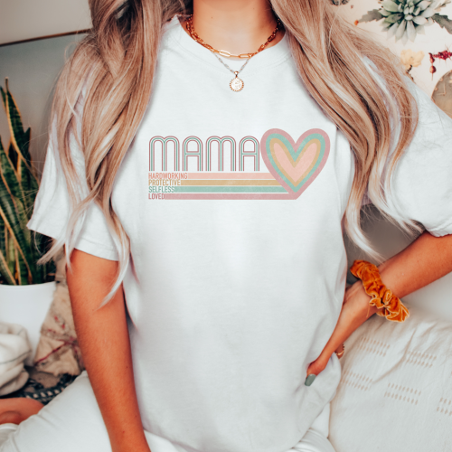 Mama Heart Comfort Colors Shirt
