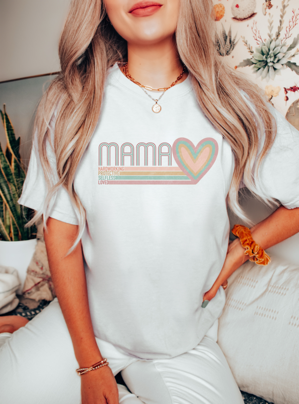 Mama Heart Comfort Colors Shirt