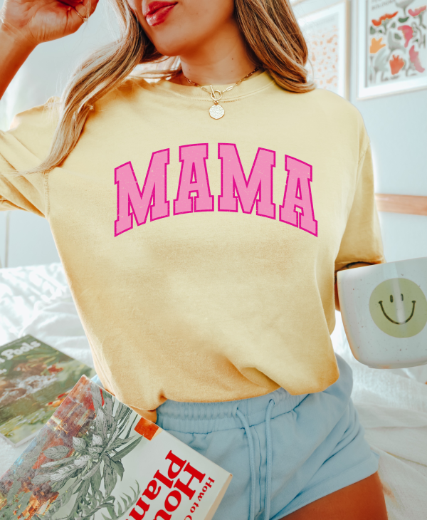 Mama Varsity Comfort Colors Shirt