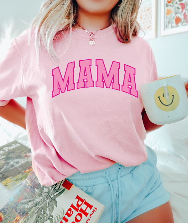 Mama Varsity Comfort Colors Shirt