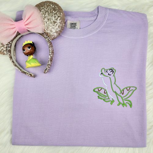 Prince Naveen Frog Embroidered Shirt