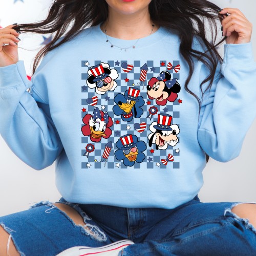 Retro Mickey & Friends 4th Of July Sweatshirt