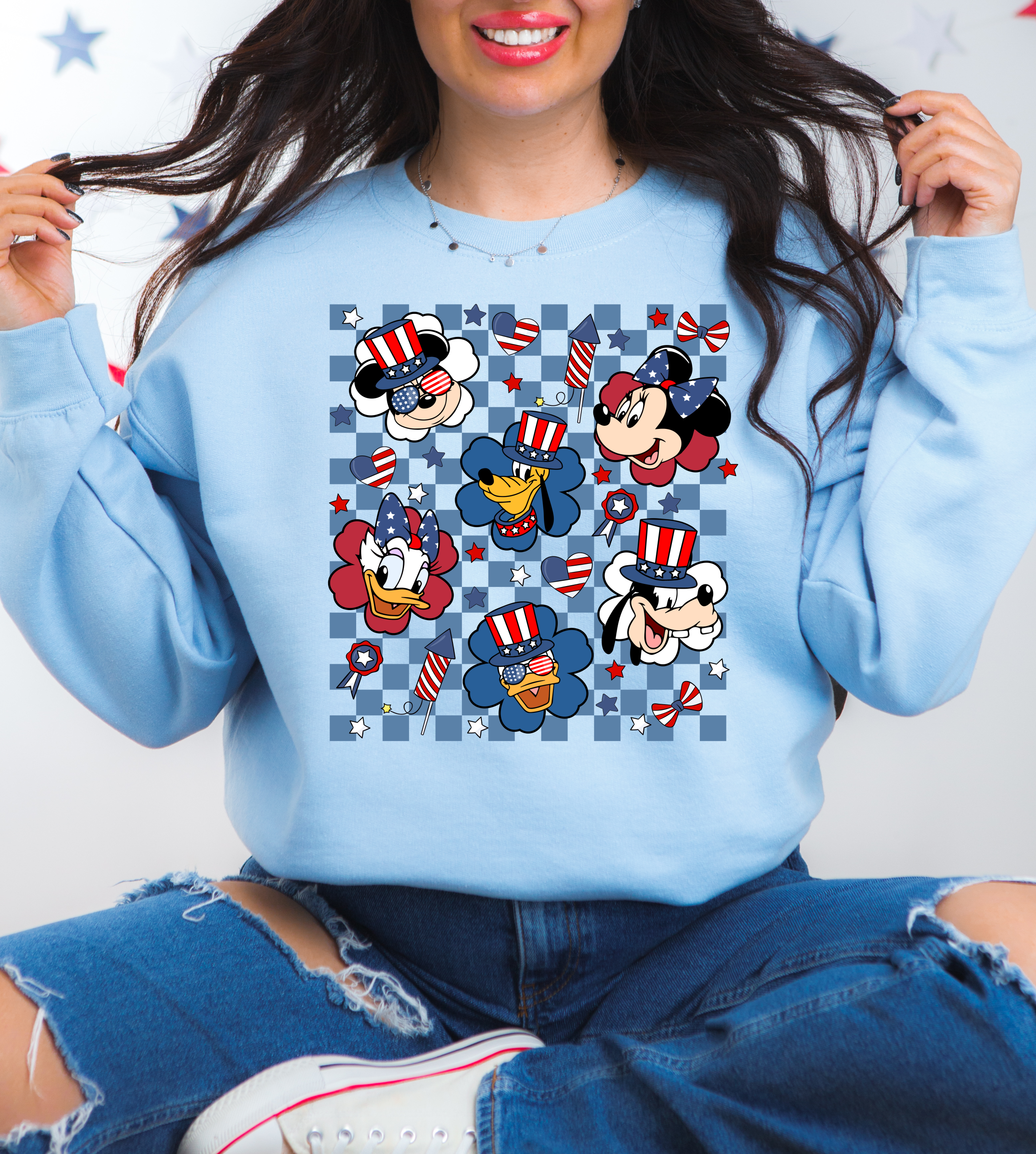 Retro Mickey & Friends 4th Of July Sweatshirt