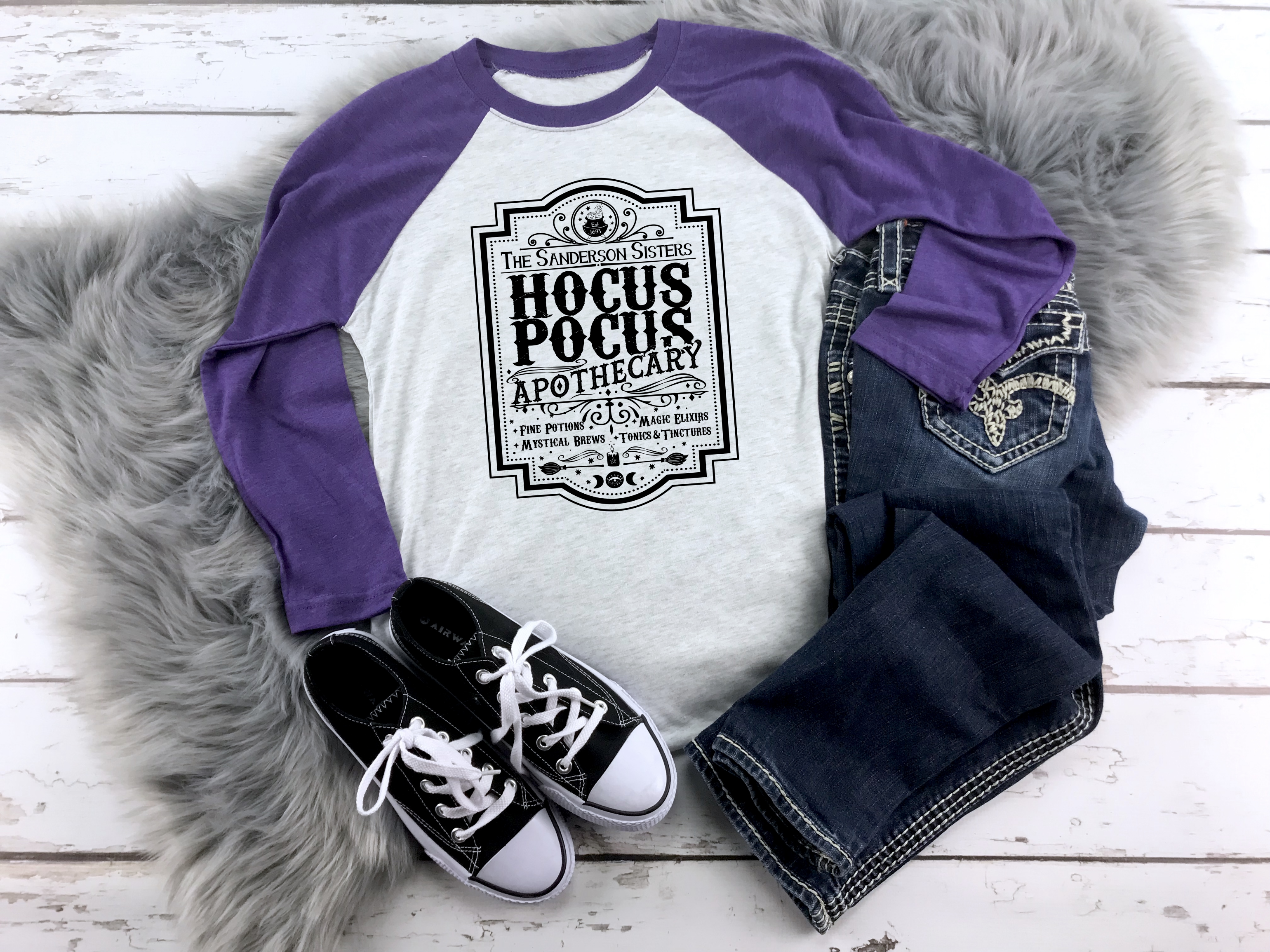 Hocus Pocus Apothecary Raglan