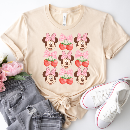 Minnie Mouse Cherries Coquette Shirt