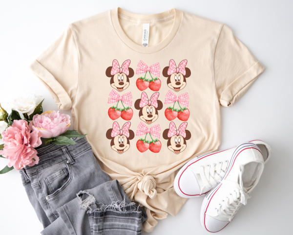 Minnie Mouse Cherries Coquette Shirt