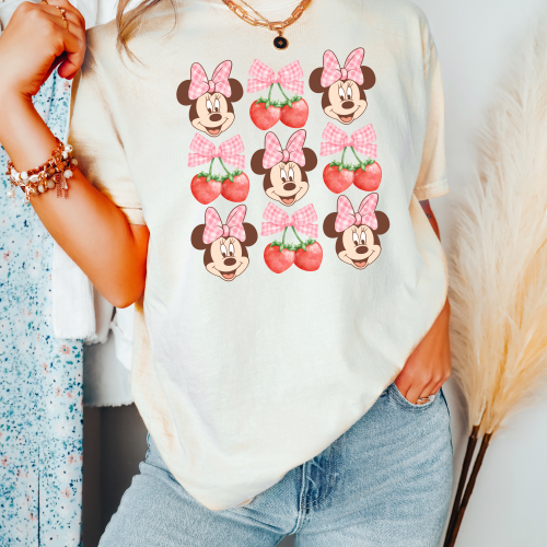 Minnie Cherries Coquette Comfort Colors Shirt