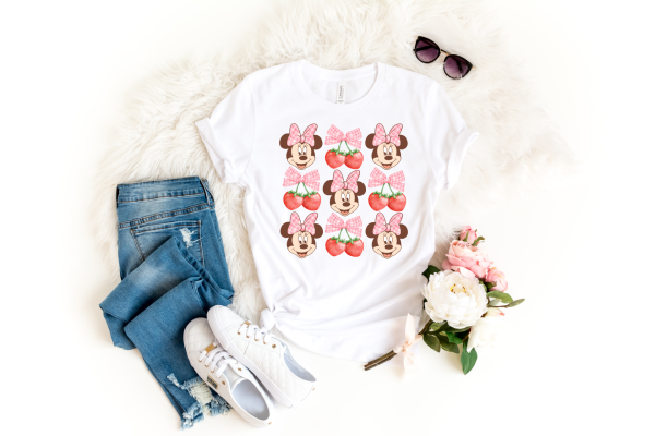 Minnie Mouse Cherries Coquette Shirt