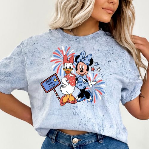 Minnie & Daisy 4th Of July Comfort Colors Colorblast Shirt