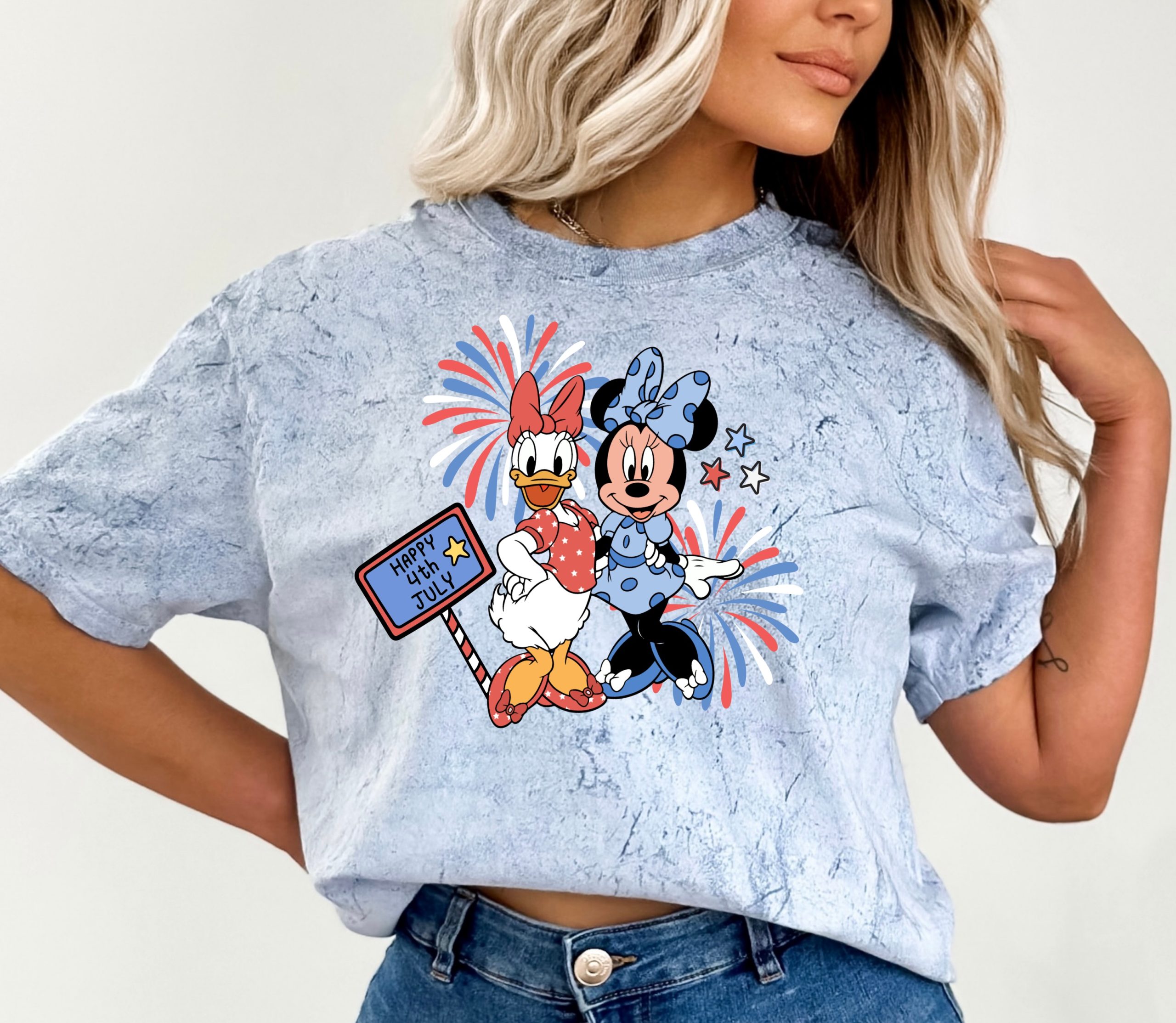 Minnie & Daisy 4th Of July Comfort colors Shirt