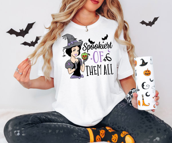 Spookiest Of Them All Snow White Halloween Shirt