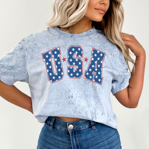 USA Patriotic Comfort Colors Colorblast Shirt