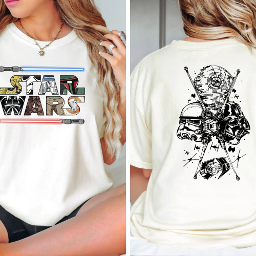 Star Wars Front And Back Comfort Colors Shirt