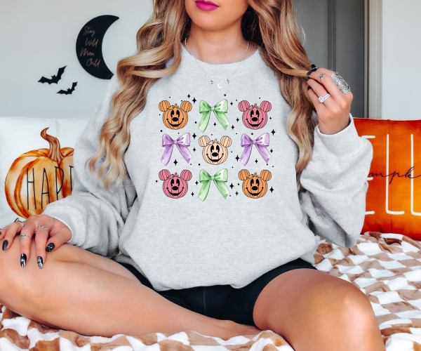 Mickey Pumpkins Coquette Sweatshirt