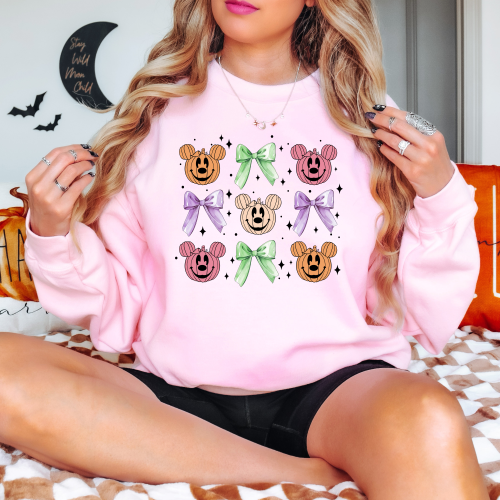 Mickey Pumpkins Coquette Sweatshirt