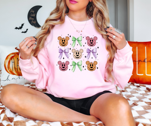 Mickey Pumpkins Coquette Sweatshirt