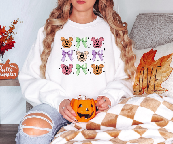 Mickey Pumpkins Coquette Sweatshirt