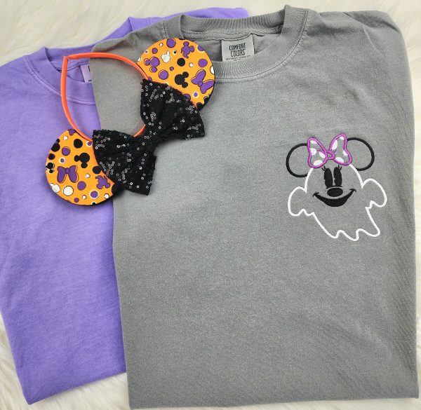 Minnie Ghost Embroidered Shirt