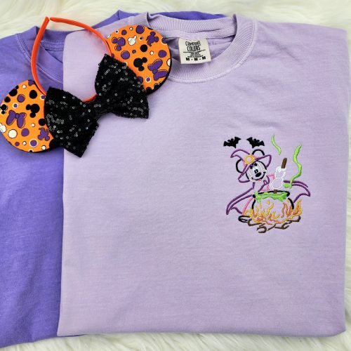 Minnie Witch Embroidered Shirt