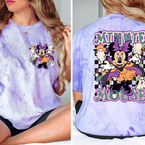 Minnie Mouse Halloween Front And Back Comfort Colors Colorblast Shirt