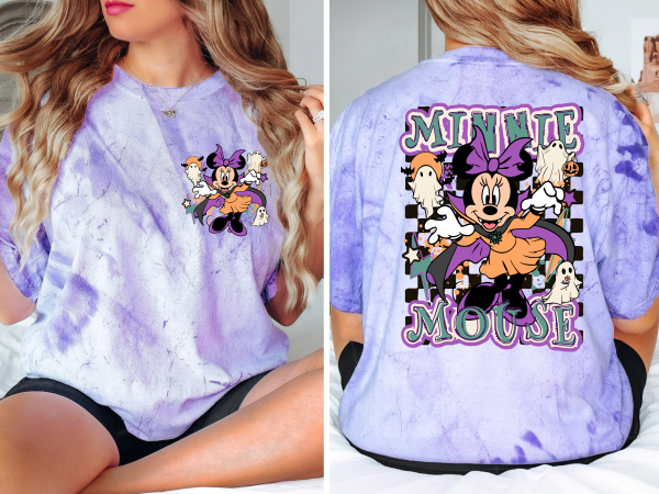 Minnie Mouse Halloween Shirt Front And Back