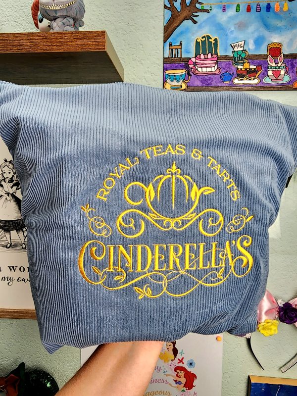 Cinderella's Royal Teas & Tarts Embroidered Tote