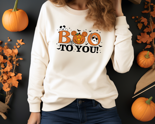 Boo To You Mickey Halloween Sweatshirt