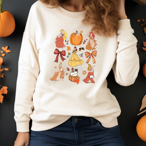 Disney Princesses Coquette Fall Sweatshirt