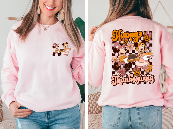 Mickey and Minnie Happy Thanksgiving Sweatshirt