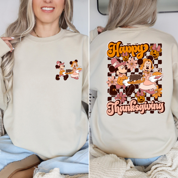 Mickey and Minnie Happy Thanksgiving Sweatshirt