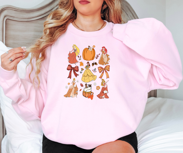 Disney Princesses Coquette Fall Sweatshirt