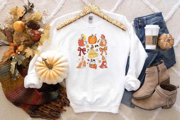 Disney Princesses Coquette Fall Sweatshirt