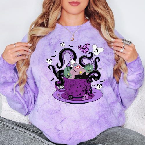 Ursula In A Teacup Comfort Colors Sweatshirt