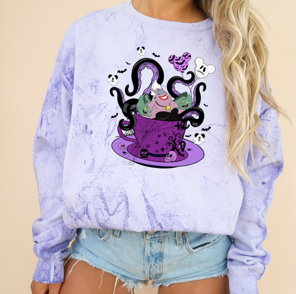 Ursula In A Teacup Comfort Colors Sweatshirt